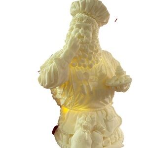 Baker Santa light up ornament or tabletop decoration